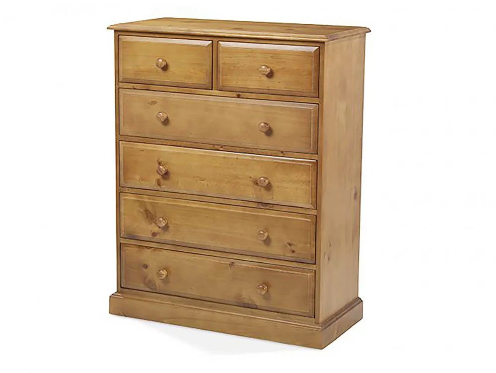 Archers Berwick 4+2 Drawer Pine Wooden Chest of Drawers (Assembled)