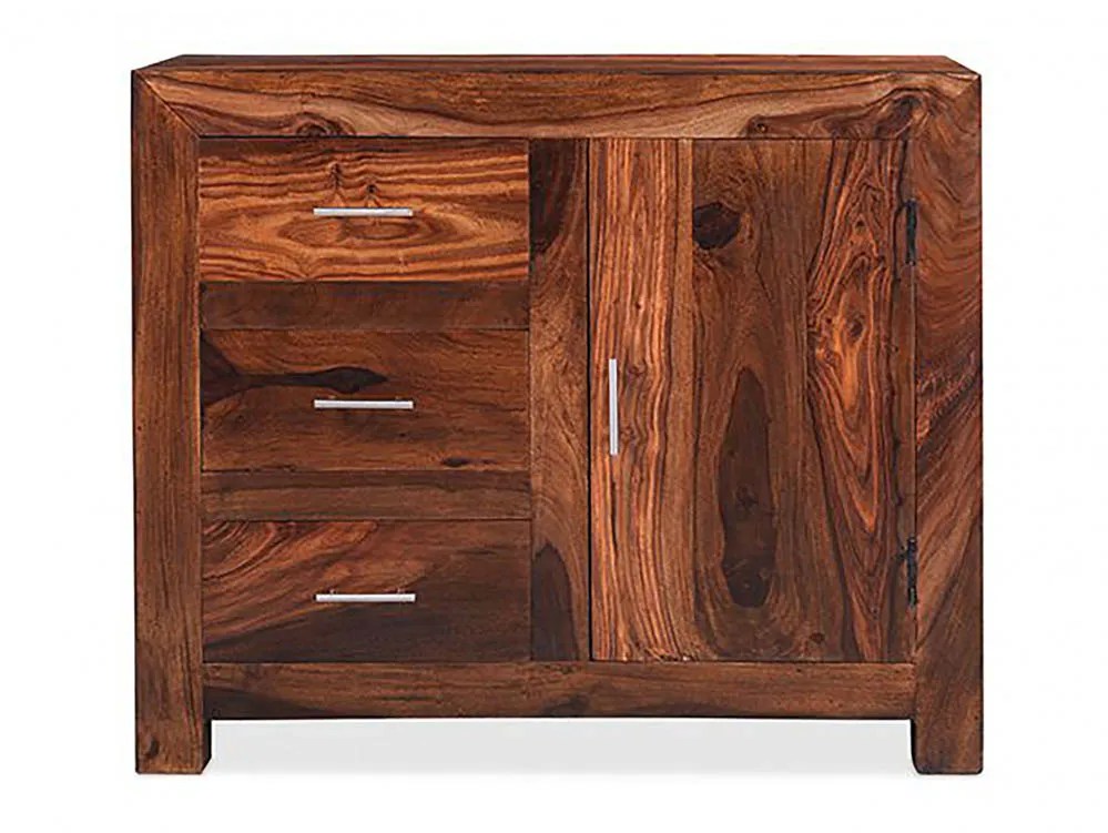 Archers Santa Clara 1 Door 3 Drawer Acacia Compact Wooden Sideboard (Assembled)