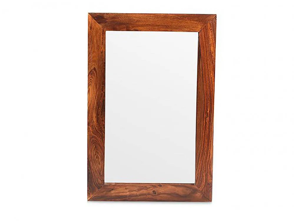Archers Santa Clara Acacia Small Wooden Wall Mirror