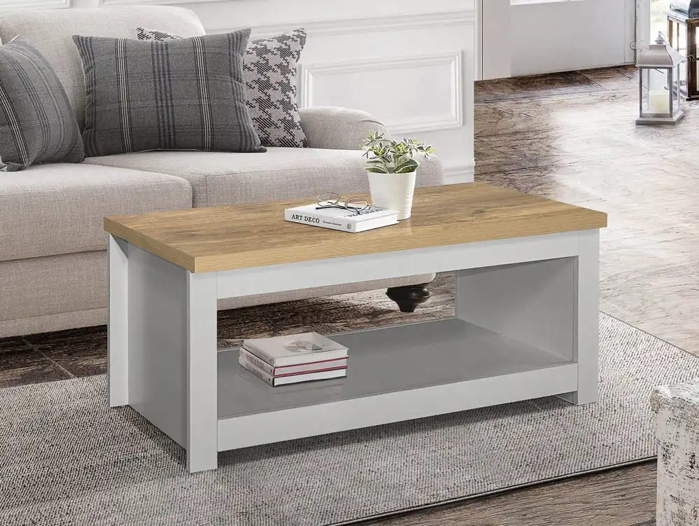 Birlea Highgate Grey and Oak Effect Coffee Table
