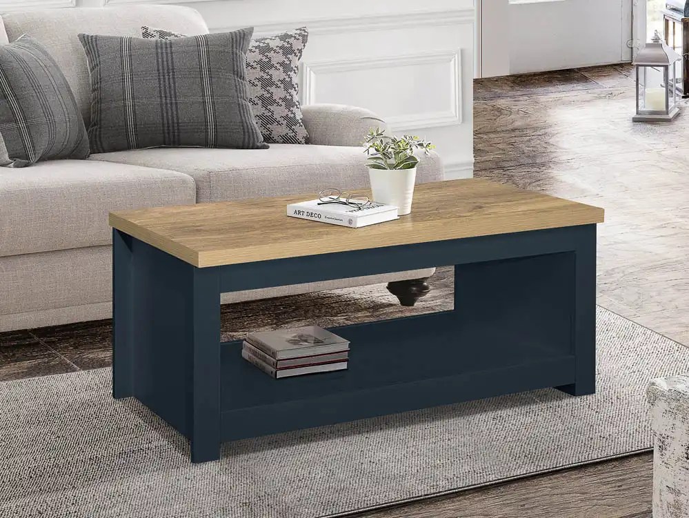 Birlea Highgate Navy and Oak Effect Coffee Table