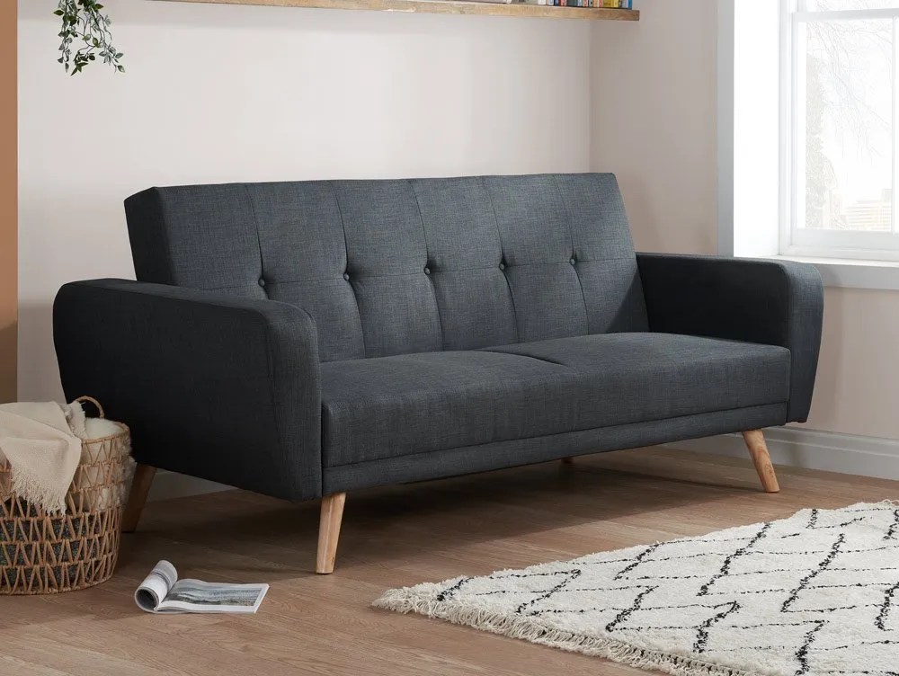 Birlea Farrow Large Grey Fabric Sofa Bed