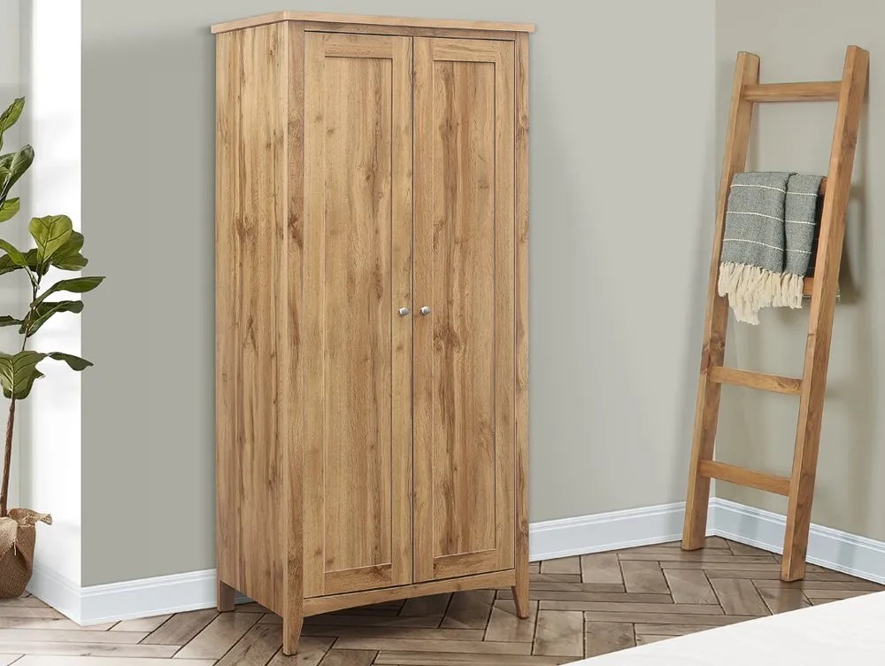 Birlea Hampstead Oak 2 Door Double Wardrobe