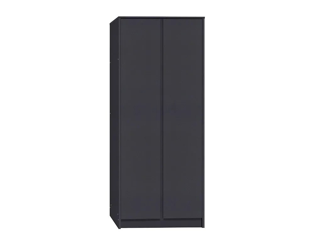 Seconique Malvern Grey 2 Door Double Wardrobe
