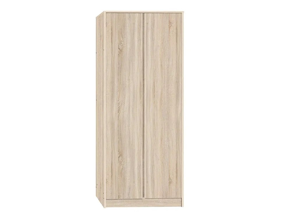 Seconique Malvern Sonoma Oak 2 Door Double Wardrobe