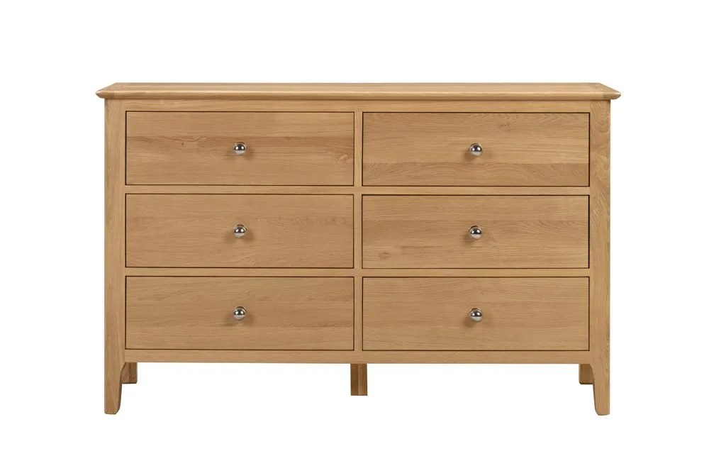 Julian Bowen Cotswold Oak 6 Drawer Chest of Drawers