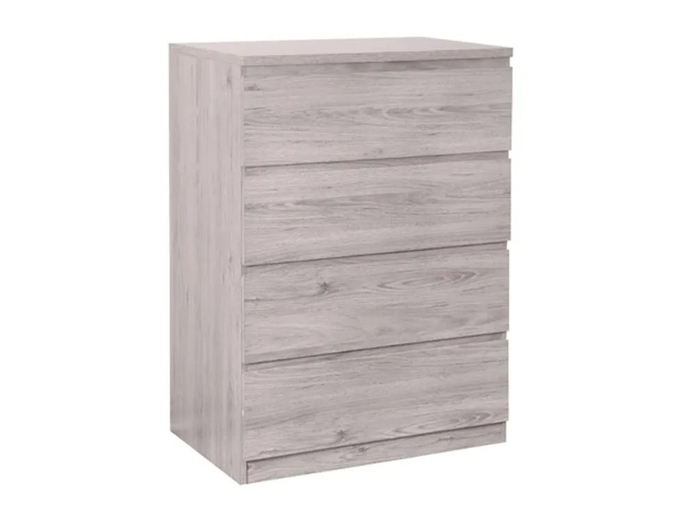 Julian Bowen Jupiter Grey Oak 4 Drawer Chest of Drawers