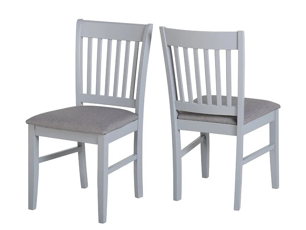 Seconique Oxford Grey Set of 2 Dining Chairs