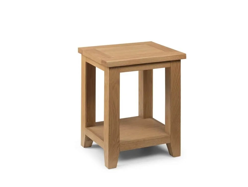 Julian Bowen Astoria Waxed Oak Wooden Lamp Table (Assembled)