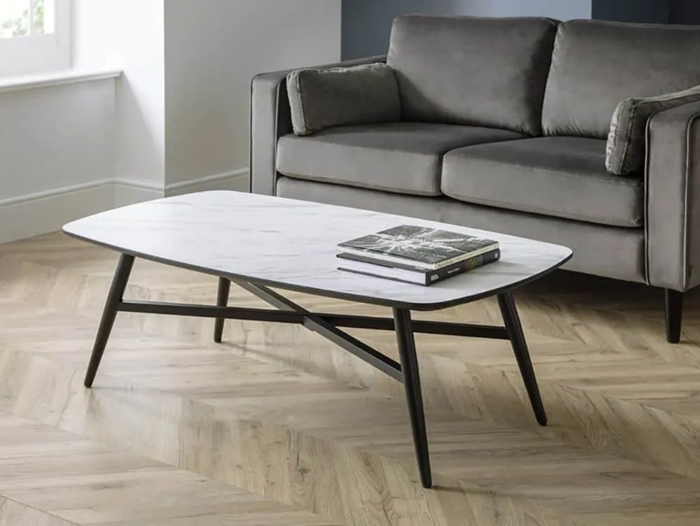 Julian Bowen Caruso Marble Effect Coffee Table