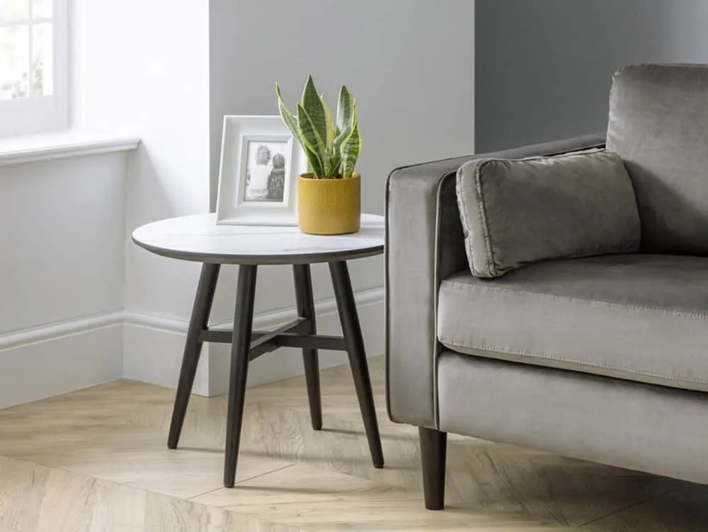 Julian Bowen Firenze Marble Effect Lamp Table