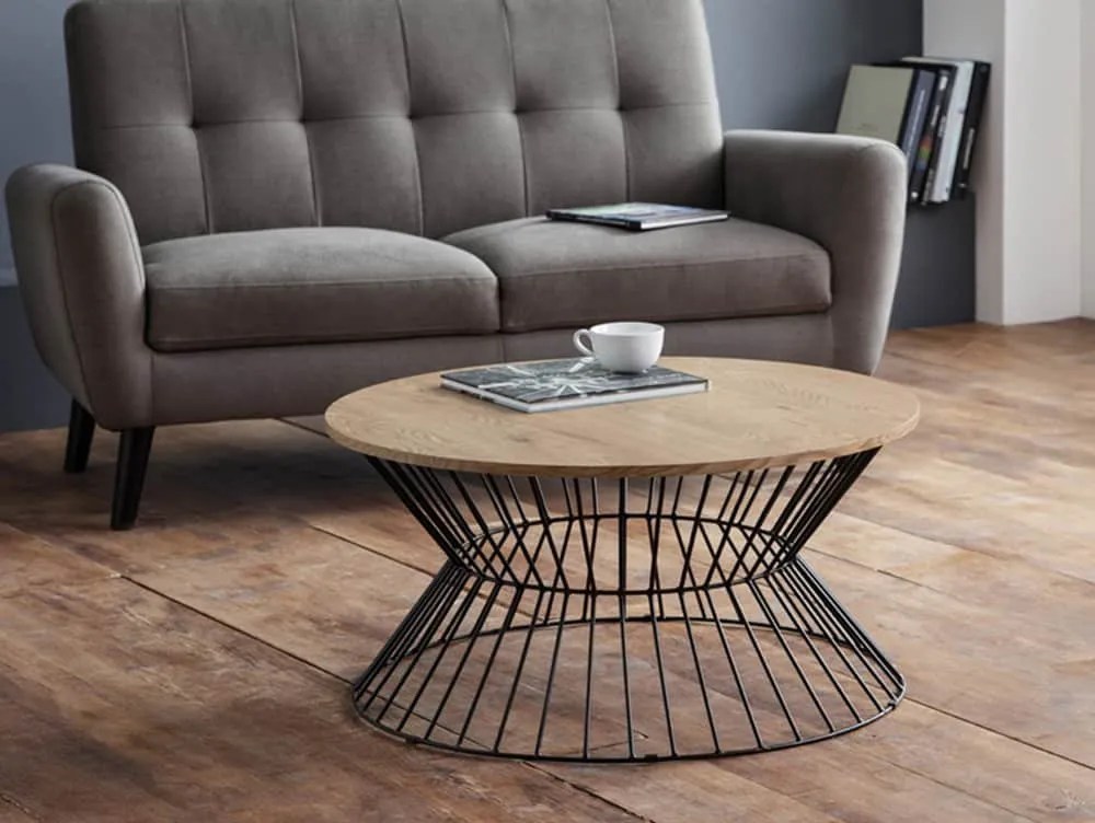 Julian Bowen Jersey Euro Oak Effect Coffee Table