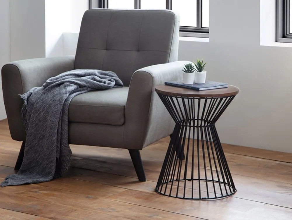 Julian Bowen Jersey Walnut Effect Lamp Table