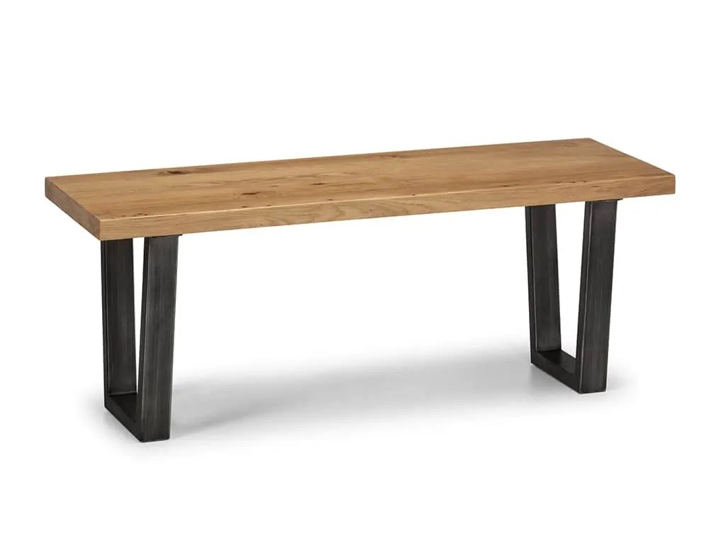 Julian Bowen Brooklyn 120cm Oak Dining Bench