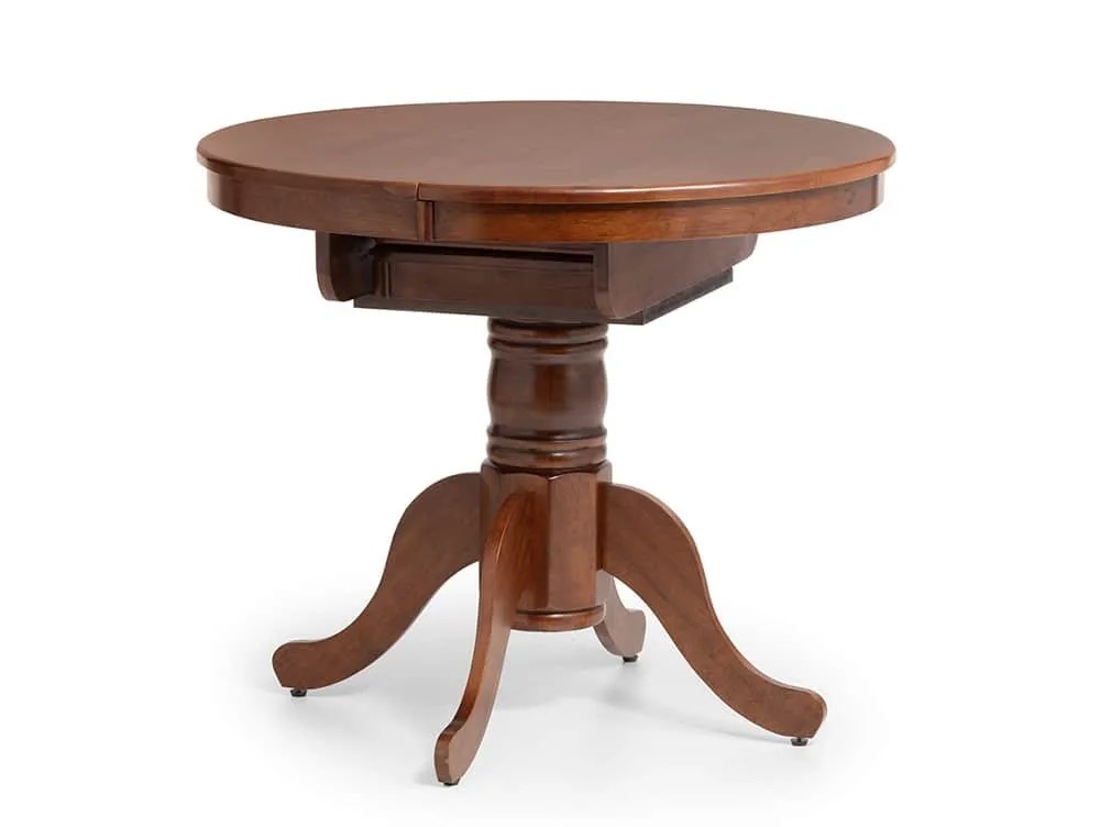 Julian Bowen Canterbury 90cm Mahogany Extending Dining Table