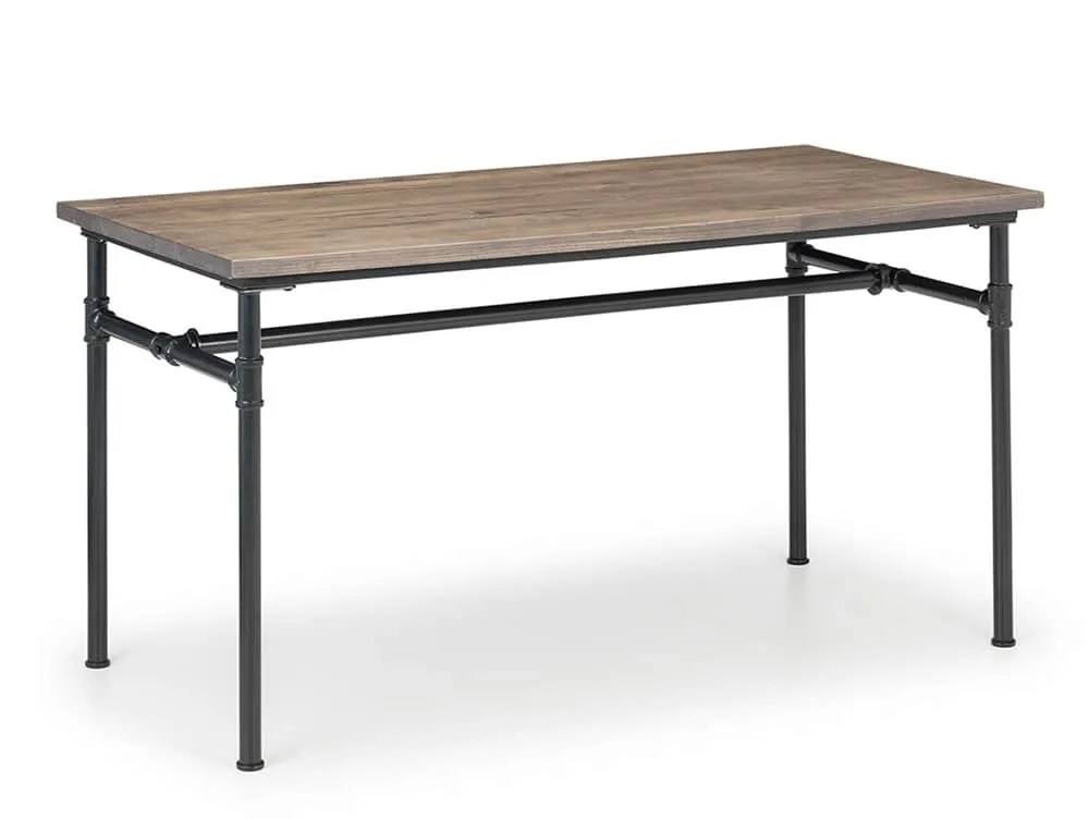 Julian Bowen Carnegie 140cm Mocha Elm Dining Table