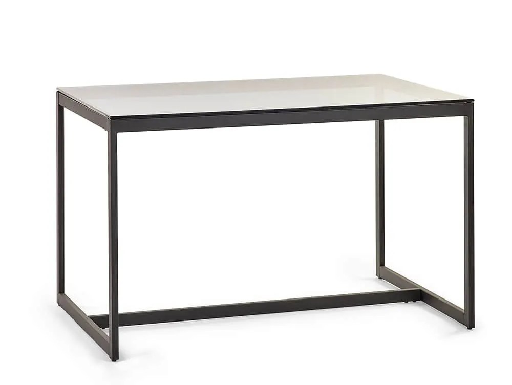 Julian Bowen Chicago 120cm Smoked Glass Dining Table