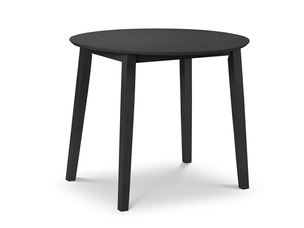Julian Bowen Coast 90cm Black Drop Leaf Dining Table