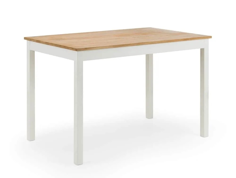 Julian Bowen Coxmoor 118cm Ivory and Oak Dining Table