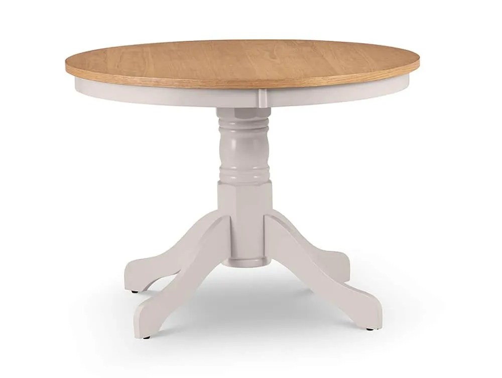 Julian Bowen Davenport 106cm Grey and Oak Dining Table