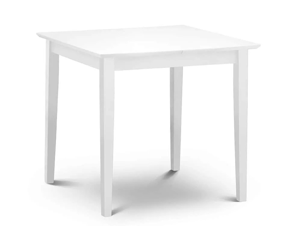 Julian Bowen Rufford 80cm White Extending Dining Table