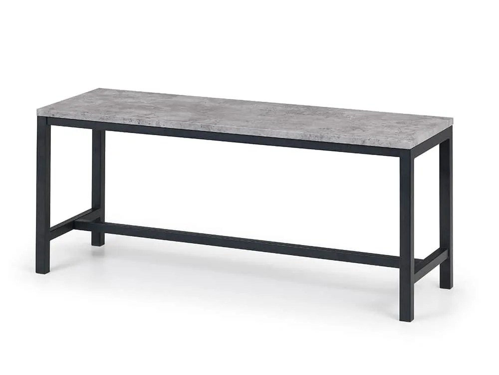 Julian Bowen Staten 110cm Concrete Effect Dining Bench
