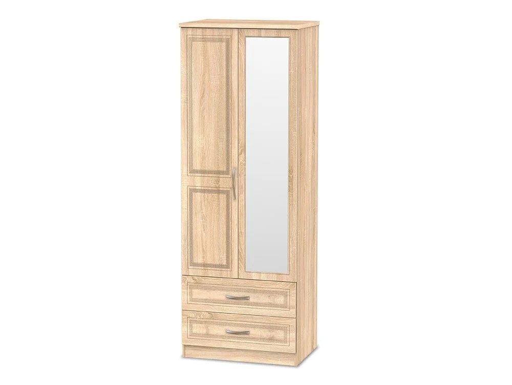 Welcome Dorset 2 Door 2 Drawer Mirrored Double Wardrobe (Assembled)