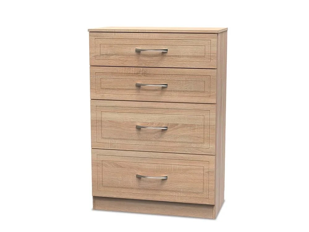Welcome Dorset 4 Drawer Deep Chest of Drawers(Assembled)