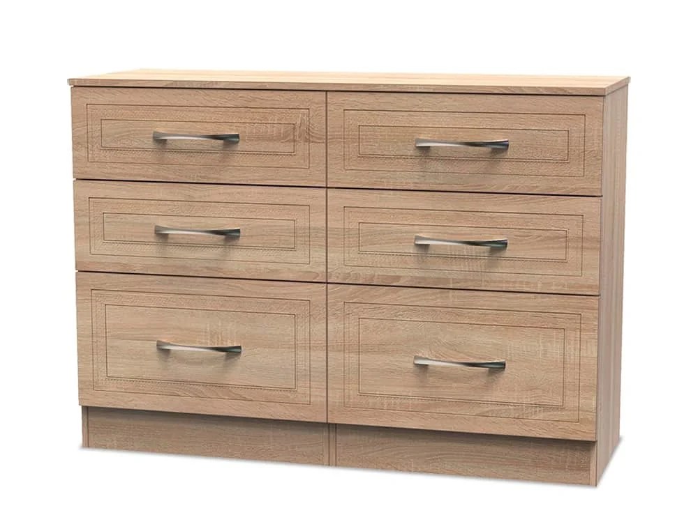 Welcome Dorset 6 Drawer Midi Chest of Drawers (Assembled)