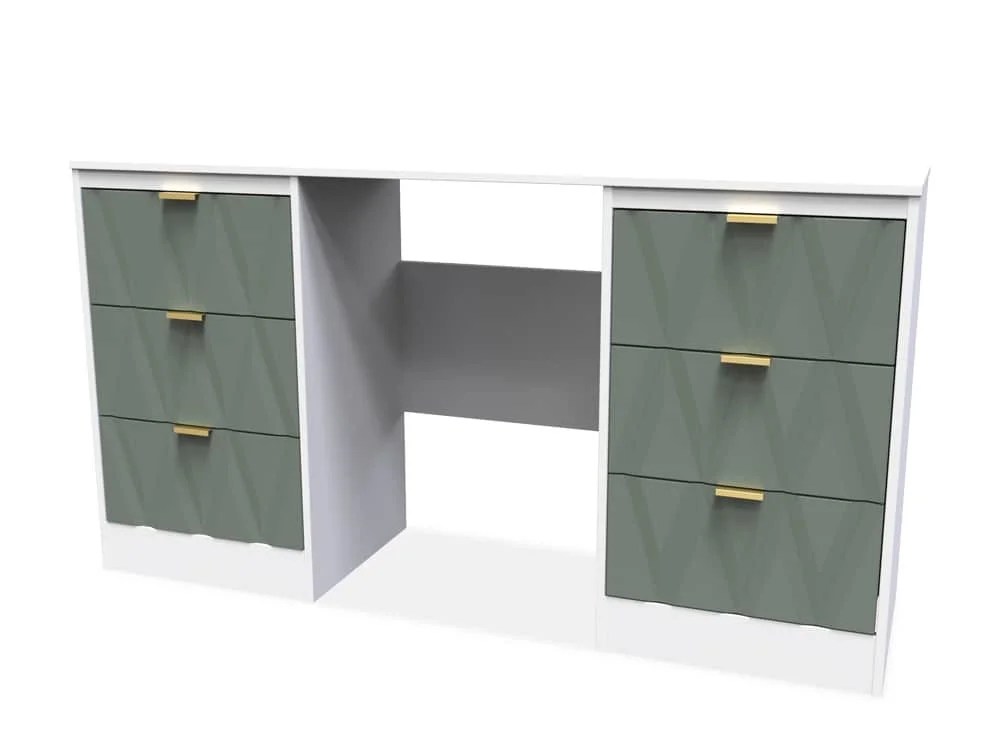 Welcome Las Vegas Double Pedestal Dressing Table (Assembled)