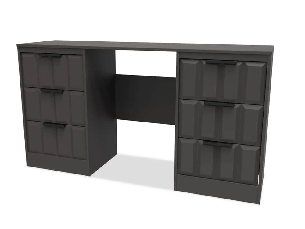 Welcome New York Double Pedestal Dressing Table (Assembled)