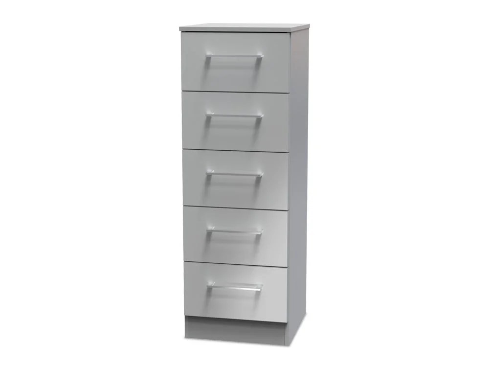 Welcome Worcester 5 Drawer Tall Narrow Chest of Drawers (Assembled)