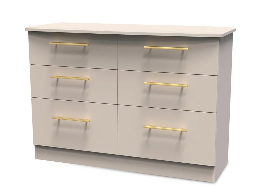 Welcome Haworth 6 Drawer Midi Chest of Drawers (Assembled)