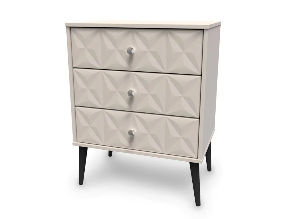Welcome Pixel 3 Drawer Midi Chest of Drawers (Assembled)