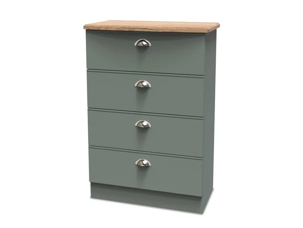 Welcome Victoria 4 Drawer Midi Chest of Drawers (Assembled)