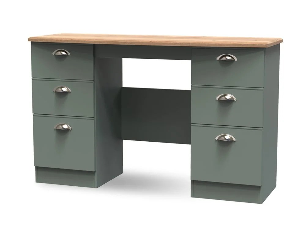 Welcome Victoria Double Pedestal Dressing Table (Assembled)