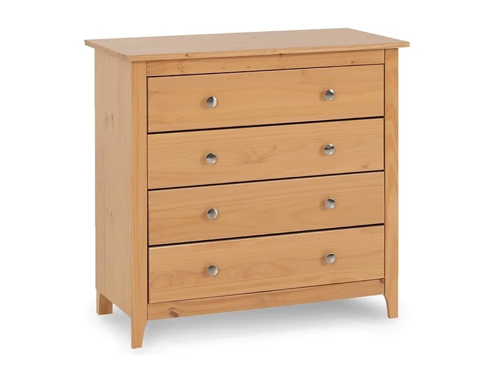 Seconique Oslo Antique Pine 4 Drawer Chest of Drawers