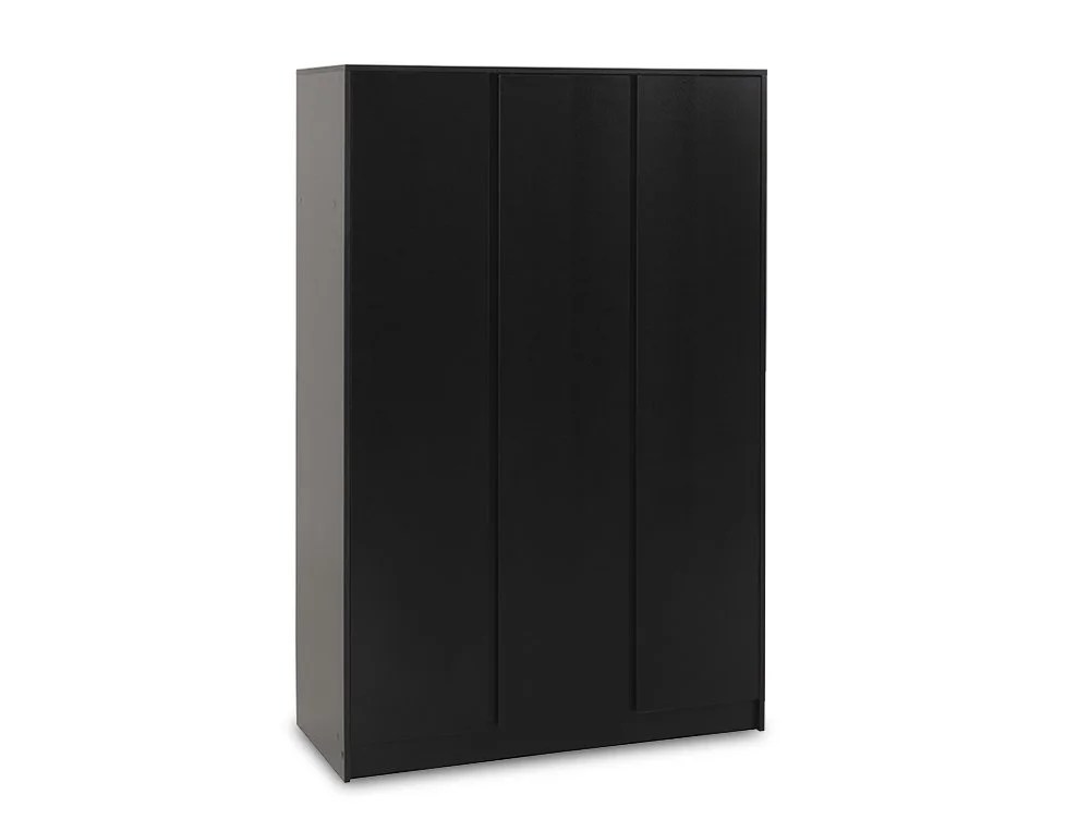 Seconique Malvern Black 3 Door Triple Wardrobe