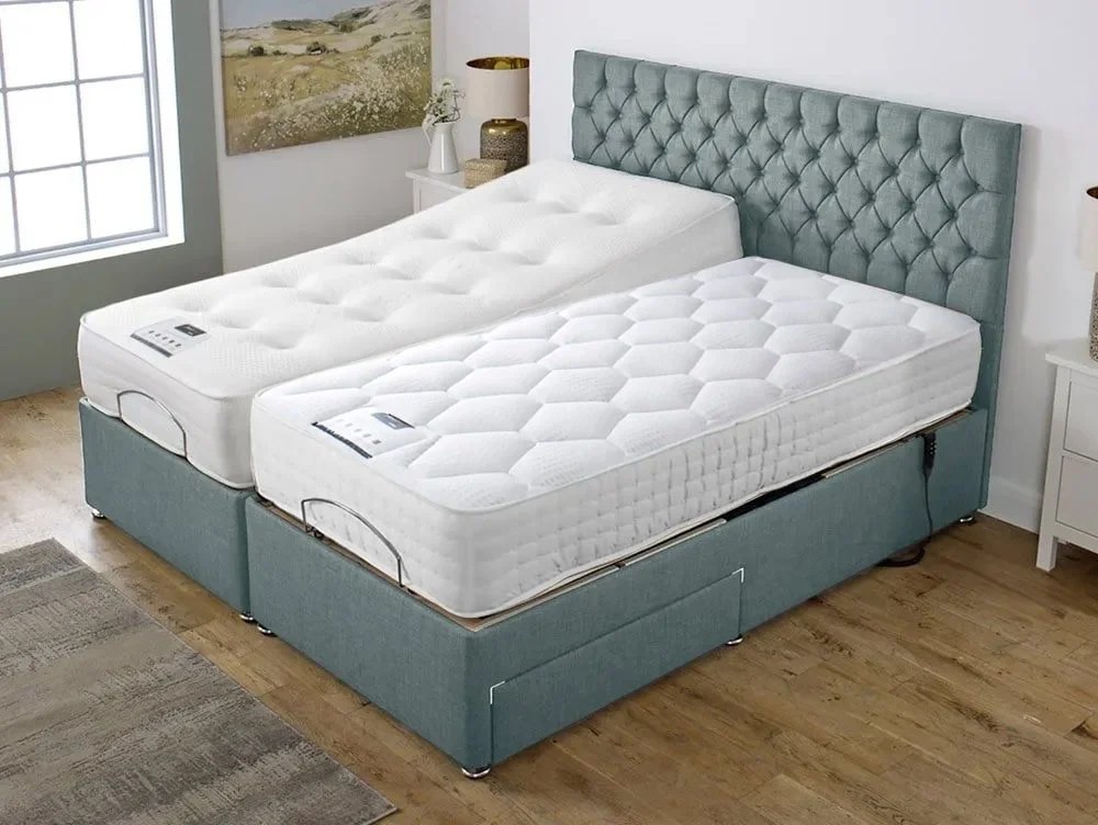 Flexisleep Elland and Air-Lite Dual Tension Pocket 1000 Electric Adjustable Bed