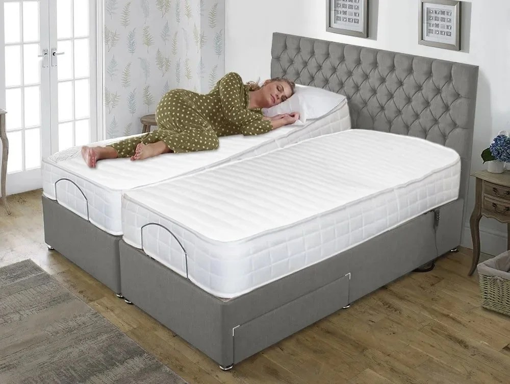 Flexisleep Backcare and Memory Extra Firm Dual Tension Electric Adjustable Bed