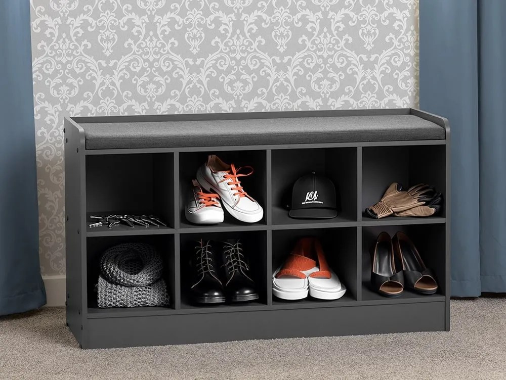 Seconique Portland Grey Shoe Bench