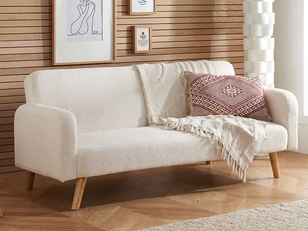 Birlea Micah White Fabric Sofa Bed