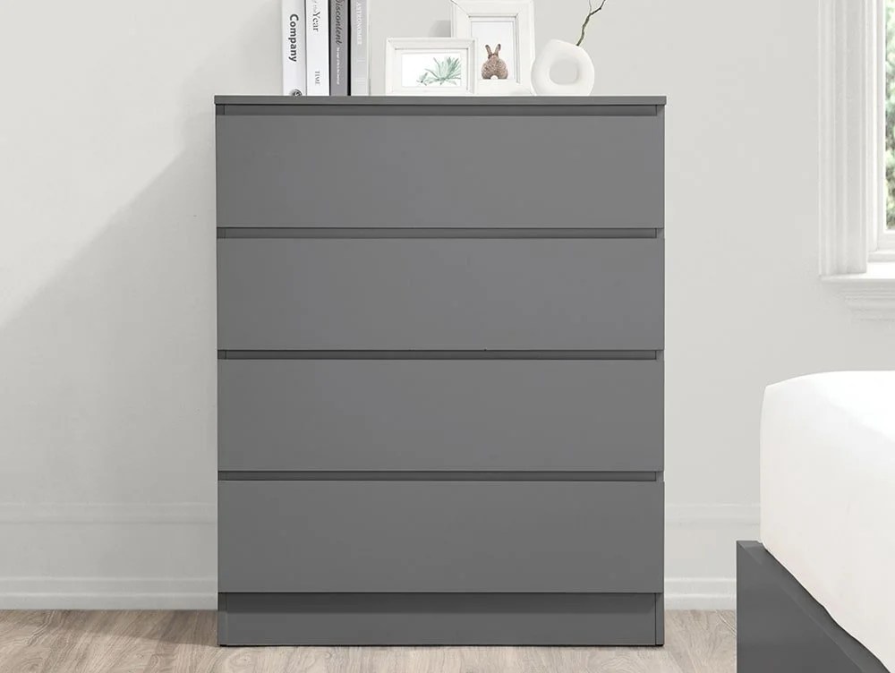 Birlea Oslo Grey 4 Drawer Chest of Drawers