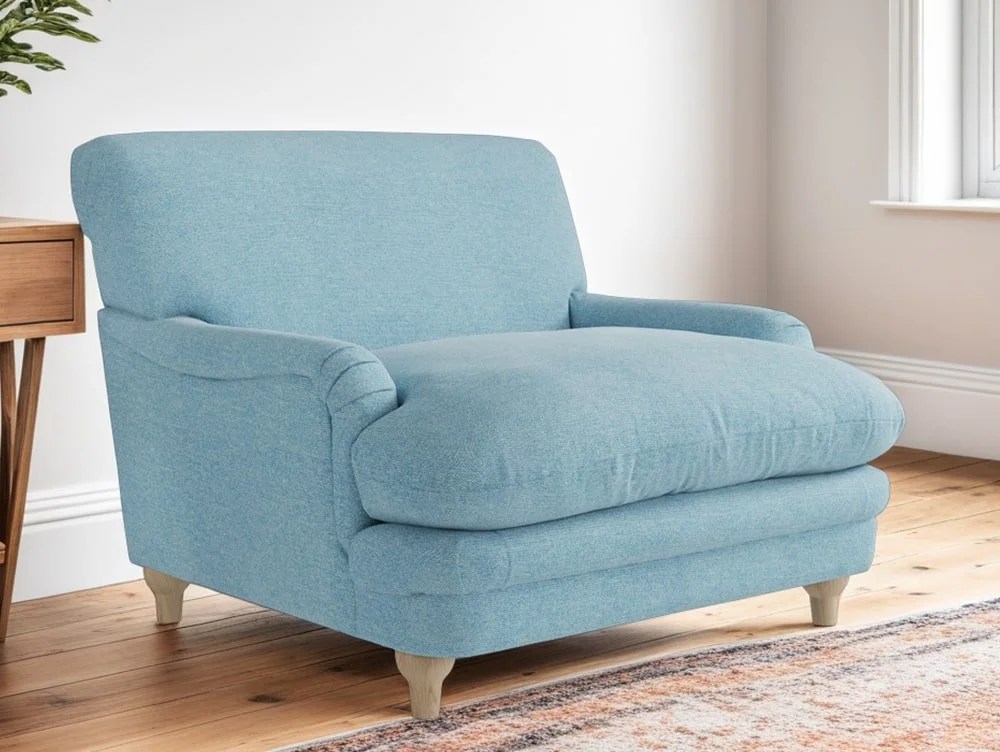LPD Plumpton Duck Egg Blue Fabric Chair