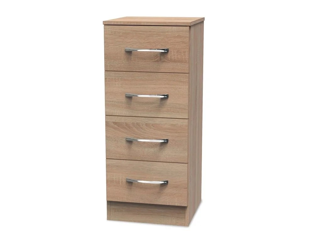 Welcome Avon 4 Drawer Tall Narrow Chest of Drawers (Assembled)