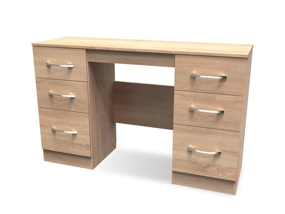 Welcome Avon Double Pedestal Dressing Table (Assembled)
