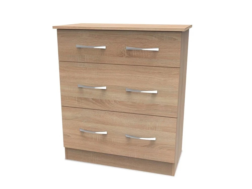 Welcome Avon 3 Drawer Deep Chest of Drawers (Assembled)