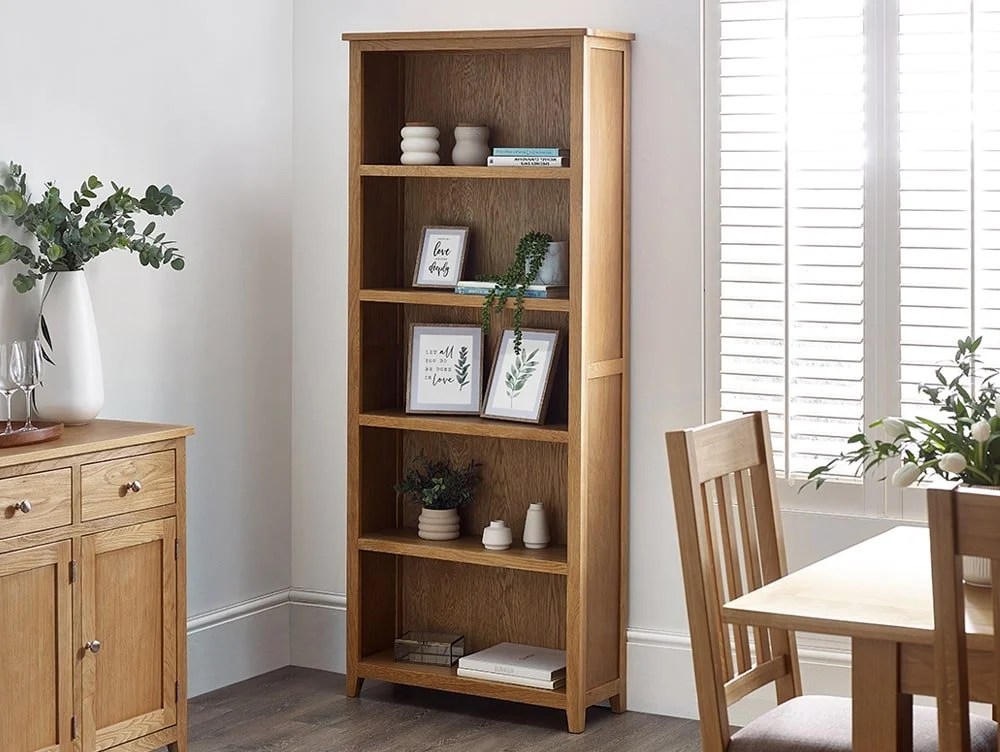 Julian Bowen Mallory Oak Bookcase