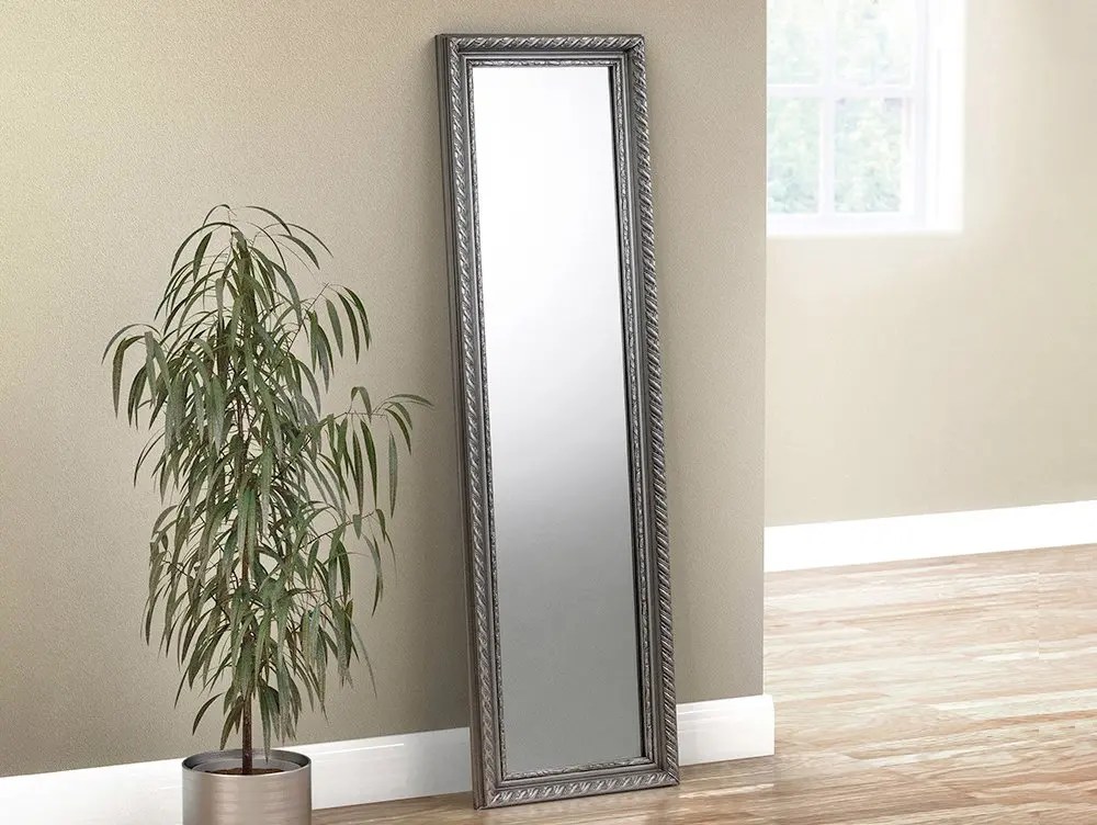 Julian Bowen Allegro Pewter Wall Mirror