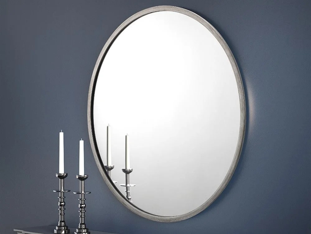 Julian Bowen Octave Round Wall Mirror